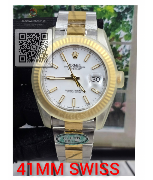 ROLEX DJ 41MM TWO-TONE GOLD WHITE DIAL 116331/CLEAN V2/2026