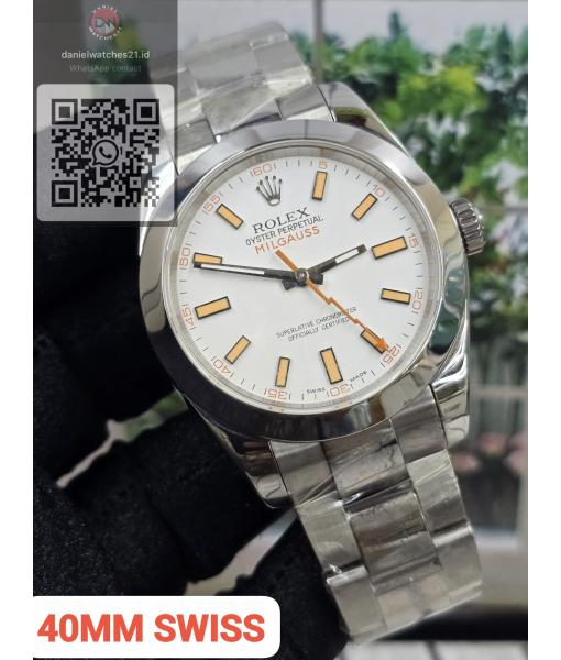 ROLEX OYSTER PERPETUAL MILGAUSS 116400GV WHITE/VSF V1/2025