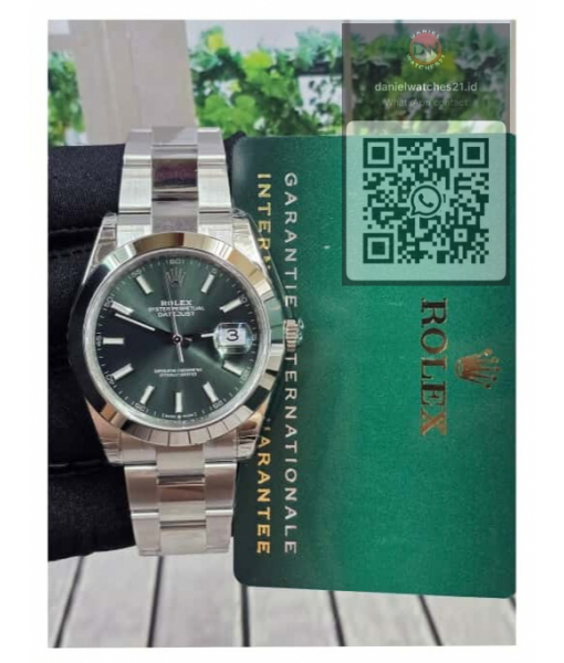ROLEX OP DJ 41MM MINT GREEN 126300/VSF V2/2026