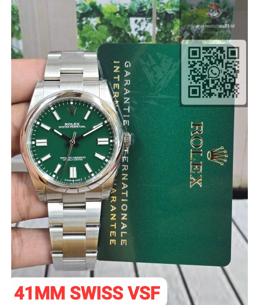 ROLEX OYSTER PERPETUAL 124000 41MM GREEN/VSF V3/2026