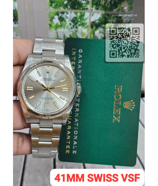 ROLEX OYSTER PERPETUAL 124000 41MM SILVER/VSF V3/2026