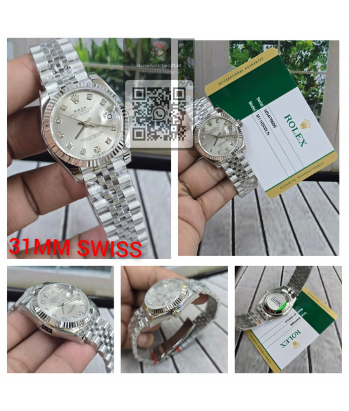 ROLEX OP 31MM SILVER DIAL DIAMOND 278274/EWF V2/2026