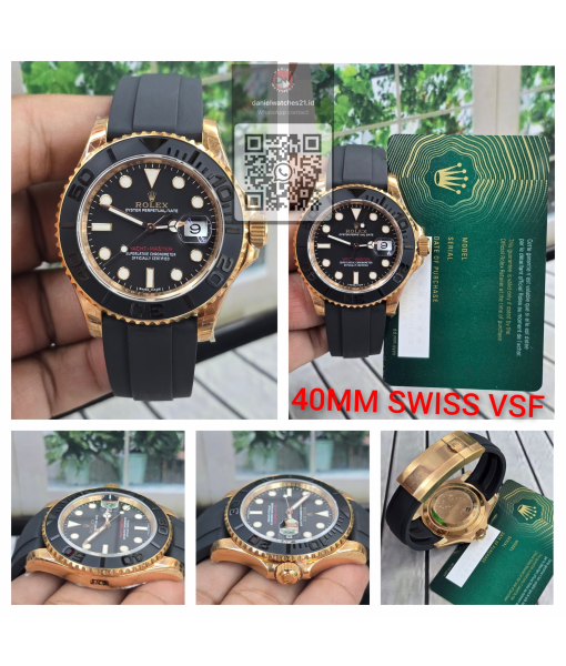 ROLEX YACHT-MASTER 40MM EVEROSE 126655 OYSTERFLEX/VSF V3/2026