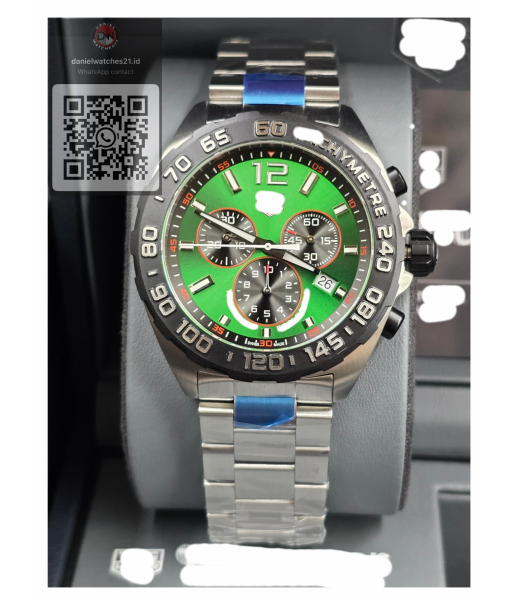 TAG HEUER F1 CHRONOGRAPH BLACK GREEN/KORF/2026