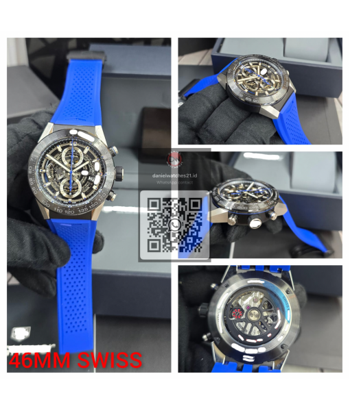 TAG HEUER CARRERA CAL 01 SKELETONED CHRONOGRAPH BLUE/KORF/2026
