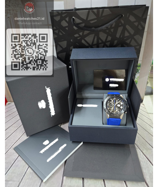 TAG HEUER CARRERA CAL 01 SKELETONED CHRONOGRAPH BLUE/KORF/2026