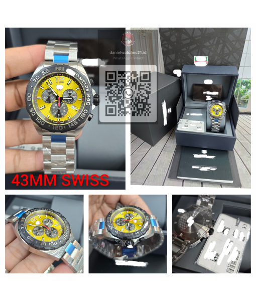 TAG HEUER F1 CHRONOGRAPH QUARTZ YELLOW STEEL/KORF/2026