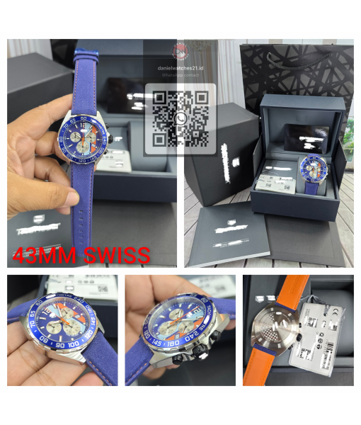 TAG HEUER F1 GULF CHRONOGRAPH LEATHER /KORF/2026