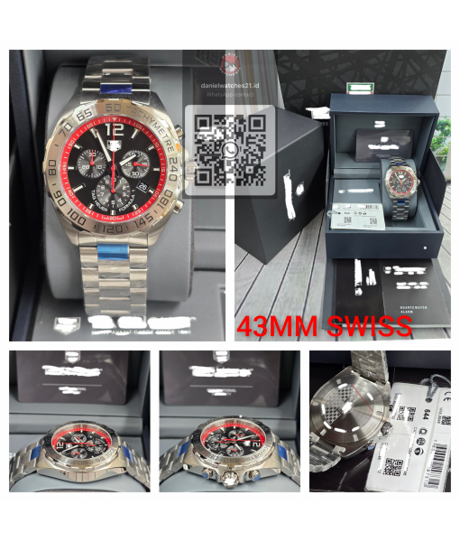 TAG HEUER F1 QUARTZ CHRONOGRAPH RED ACCENTS/KORF/2026