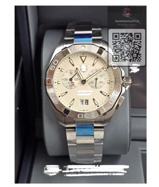 TAG HEUER AQUARACER 300M DUAL CHRONO SS WHITE/KORF/2026