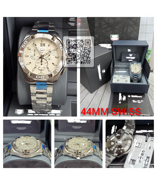 TAG HEUER AQUARACER 300M DUAL CHRONO SS WHITE/KORF/2026